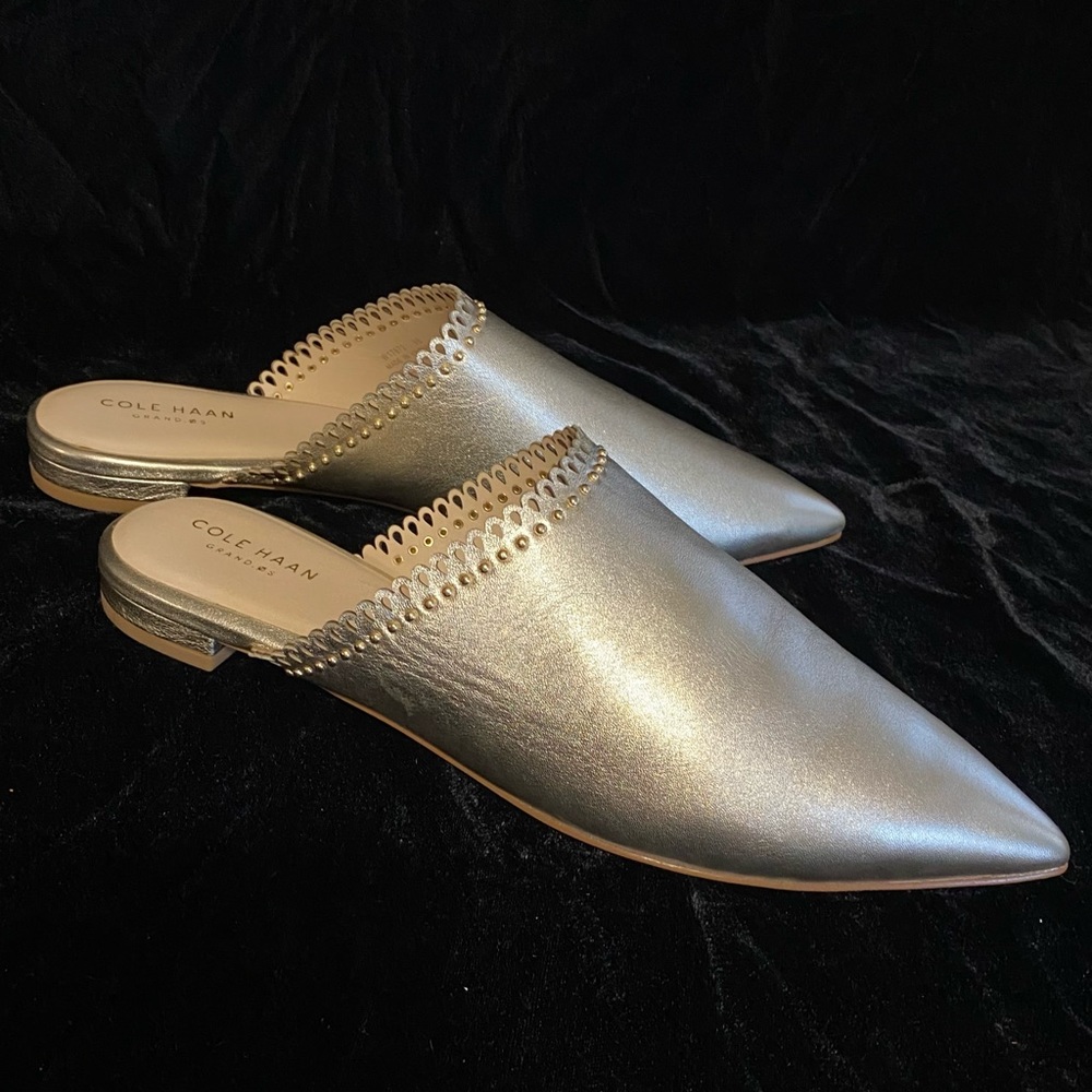Cole Haan studded mule